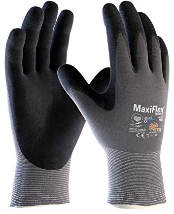 ATG handskar 42-874HCT monteringshandskar MaxiFlex Ultimate AD-APT, SB-Verp. grå/svart 9