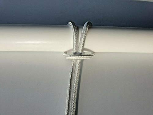 GUMMISEIL Expanderseil Planenseil elastisches Seil ø 6 mm 100 M weiß