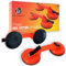 Welsberg 2er Pack Doppelsaugheber 100 kg Hebekapazität Glasheber Glassauger Vakuumheber Saugheber mit 2 Saugnäpfen, orange