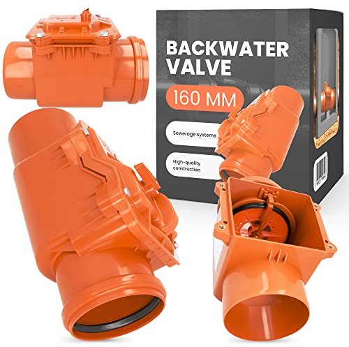 Clapet Anti Retour PVC dn 160 Clapet Anti Refoulement Avec Verrouillable Soupape Pour Canalisations d'égout