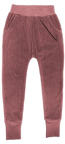 Leela Cotton Kinder Cordhose Bio-Baumwolle Hose Unisex 2072 (128, Dunkel Mauve)