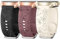 AMSKY 3 Stück Floral Gravierte Armband Kompatibel mit Samsung Galaxy Watch 7/6/5/4 40mm 44mm, Watch 6/4 Classic 43mm 47mm 42mm 46mm, 5 Pro 45mm, 3 41mm, 20mm Silikon Armbänder für Damen