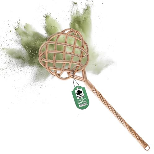 BigDean Teppichklopfer handgefertigt aus Rattan – stabil & robust