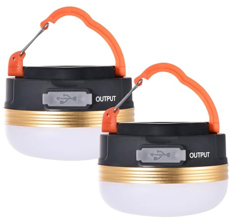 2Pcs Camping Lights, Camping Lantern Outdoor Lamp with Magnetic Base