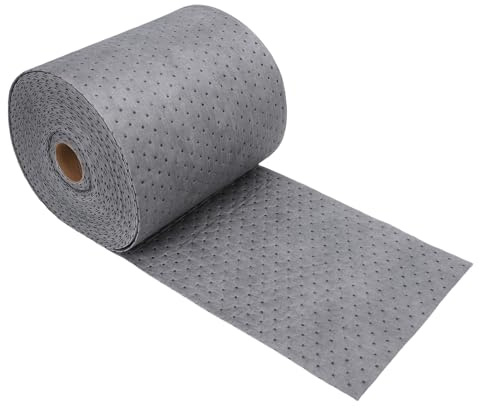 Fockety Rollo de tapete Absorbente Universal, Almohadillas absorbentes de Aceite de Polipropileno de Alta Densidad para automóviles. Absorbe líquidos y Protege el hogar, el Garaje