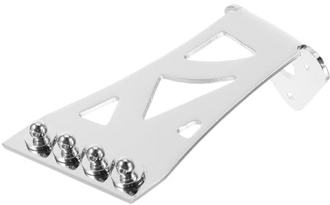 Abaodam Cordal de Banjo de 4 Cuerdas Metálico Cromado Diseño Triangular, Accesorio Tradicional para Banjo, Mejora Entonación y Sustain, Adecuado para Mantenimiento y Reparación