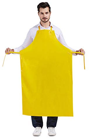 Nanxson Unisex PVC wasserdicht Schürzen Arbeitsschürze Fleischerschürze Metzgerschürze für Industrie, Metzgerei, Reinigung CF3114