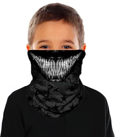 ShopINess Pañuelo Braga cuello Multifunción para Niños de 6 y 14 años para Deporte Actividades Outdoor Halloween Bicicleta Regalo (Crit)
