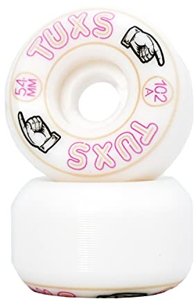 TUXS Roues de Skateboard 54MM 102A Uréthane SHR Premium Pro Side Cut Skateboard Skate