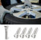 WINUERK 5Pcs Borchie per Ruote, Bulloni in Acciaio Lunghi 49 mm e M12x1,5, Borchie in Acciaio per Pneumatici di Ricambio OEM#610-266 90942-02049, Accessori Auto Compatibili con Toyota Chevy Lexus