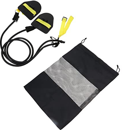 BELLIFFY Schwimmwiderstandsband Für Wassersport Trainingsgürtel Mit Armkraft-trainingsband Schwimmtrainer Für Schwimmtechnique-Training Ausziehbarer Hüftgurt Für Erwachsene