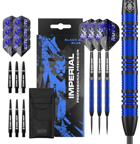 KOTO Imperial Black Blue 80 % volfram dart – Steeldarts 21 gram