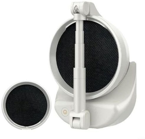 Alanmoship Hotte aspirante portable réglable pour hotte chaude et grill sans fil avec batterie 4000 mAh Blanc 28,5 x 16,1 x 12,5 cm