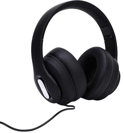SUNGOOYUE Cuffie Sovrauricolari con Jack da 3,5 Mm Cuffie da Studio Pieghevoli per Mixaggio e Uso Quotidiano Risposta in Frequenza 20Hz-20KHz Archetto Regolabile Isolamento Acustico (Stile 2)