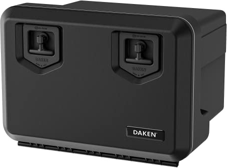 DAKEN Coffre à outils WELVET 81004 630x450x480 mm 78,5l pour Camion LKW et Poids Lourd Boîte de rangement robuste avec joint d'étanchéité et serrure intégrée pour châssis de remorque et utilitaire
