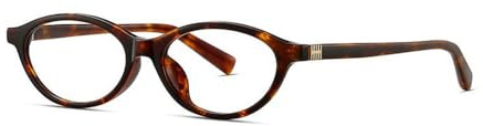 2026 Retro Ovala Acetat Plano Glasögon Dam Kontor, Studier och Vardagskläder, Gatustil Dekorativa Glasögon