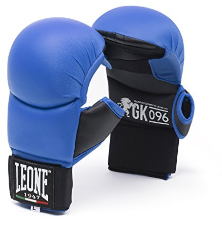 LEONE 1947, Guantes De Kárate, Unisex Adulto, Azul, L, GK096