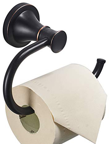 BESy Oil Rubbed Bronze Toilet Tissue Paper Holder Oil Rubbed Bronze Bathroom Accessories Toilet roll Paper Hanger, Wall Mounted, Rustproof