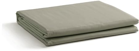 Linen Home 100% Cotton Percale 1 Flat Sheet, King Size - Crisp, Cool and Strong Bed Linen, Luxury Breathable Sheet, Sage