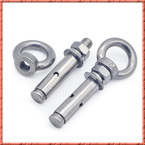 Tasselli a Parete Fissaggi in Metallo Ancoraggi, Bulloni a espansione, Ganci for bulloni di Ancoraggio, Acciaio Inossidabile 304 M6 M8 M10 M12 Anello di Sollevamento Gancio di espansione Vite Bullone