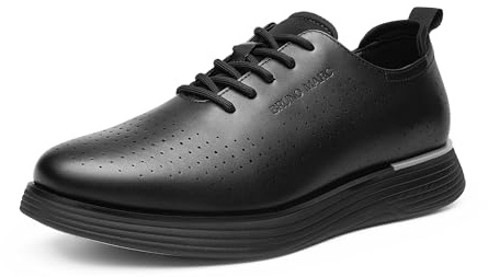 Bruno Marc Men's MaxFlex Fashion Dress Sneakers Oxfords Classic Casual Shoes,Size 11,Black,SBOX2318M