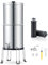 CO-Z Schwerkraft-Wasserfiltersystem 8,5L mit Ständer Schwerkraft-Wasserfilter aus 304-Edelstahl mit 2 Kohlewasserfilterkartuschen und Wasserhahn Trinkwasser Filter Außen Camping Outdoor