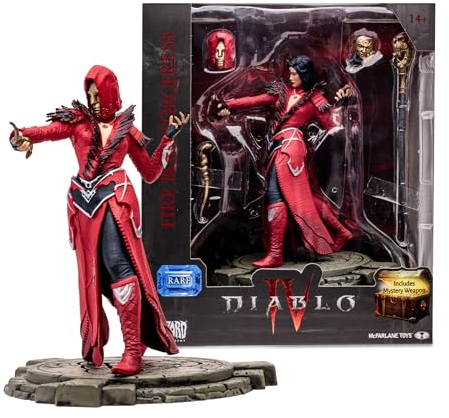 McFarlane Diablo IV Collection, Seltene Zauberin, Dekofigur, Videospielfigur, 15 cm, mit Zubehör und Einer geheimen Spielzeugwaffe, für Sammler, ab 14 Jahren, Bizak (64386741)