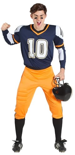 Boland - Kostüm American Football, 6-teilig, Faschingskostüm für Mottoparty, Halloween oder Karneval