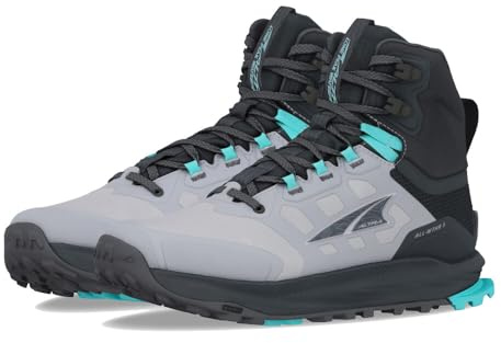 ALTRA Lone Peak 9 Waterproof Mid, Scarpe da Ginnastica Donna, Nero, 37.5 EU