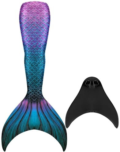 NAITOKE Mermaid Schwanz zum Schwimmen für Frauen und Erwachsene