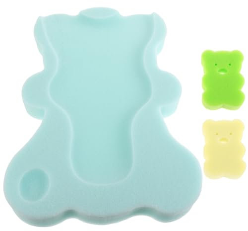 COOPHYA Cojín De Baño Para Bebés Multifuncional De Esponja Transpirable y Seguro Alfombrilla Suave Para Recién Nacidos Apta Para Cambiador y Asiento De Baño Fácil De Lavar Color Menta