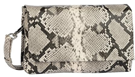 Gabor Salara Damen Abendtasche Clutch Klein Snake Beige
