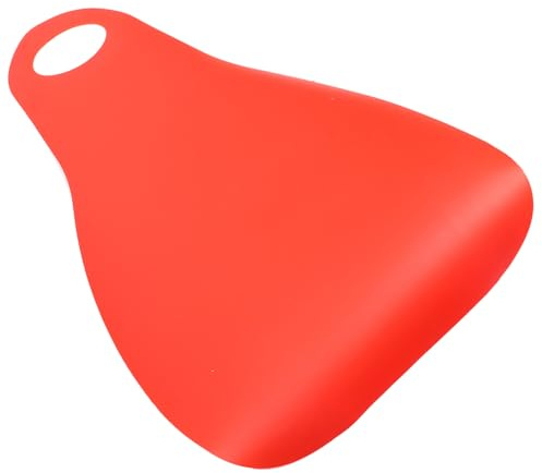 ibasenice Faltbares Langlebiges Kunststoff schneerutschbrett für Erwachsene Vielseitig für Winter Grasrutschen Sand Eisspiele Robustes Outdoor ski Board in Rot