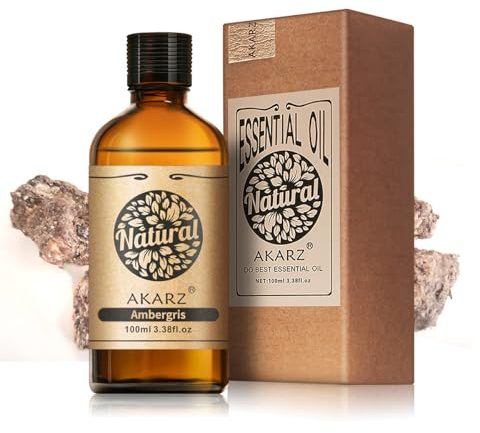 AKARZ 100ml Huile Essentielle d’Ambre Gris - Pure & Naturelle pour Diffuseurs, Parfum d’Ambiance & Aromathérapie