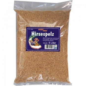 Hobbybest Füllmaterial Hirsespelz Hirse 5 Liter - Moderner Wärmebeutel - 5 l (1er Pack) - 600 g - Knie