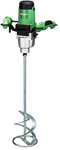 HiKOKI Mélangeur - 1600 W, Capacité de Mélange 160 mm - Vitesse variable, Design robuste, Protection contre les Surcharges, Poignées Renforcées en Métal - Idéal pour Matériaux Lourds