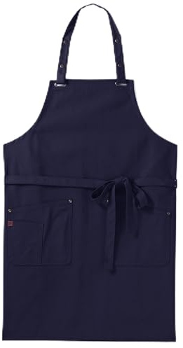 Atelier TB Tablier de cuisine 100% coton fabriqué en France (Bleu marine)