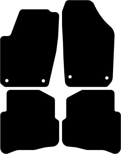 Kovvar Fußmatten passend für Volkswagen Polo 9N/9N3 2001-2009 | Qualität: Basic