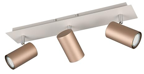 Trio Leuchten Spotbalken Marley 802400365, Metall Coffee/Warm Grey, exkl. 3x GU10