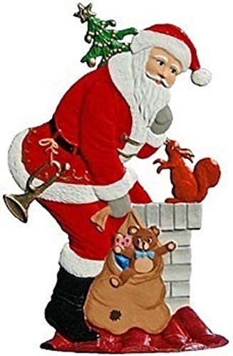 Wilhelm Schweizer Zinnfigur Nikolaus im Kamin Jahresnikolaus 1987