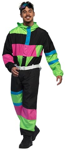 Boland - Skianzug für Herren, Faschingskostüm für Mottoparty, Halloween oder Karneval, 80er Jahre Verkleidung