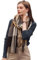Qkydky Kariert Deckenschal - Damen Winter Schal aus Kaschmir, Langer Loop Schal, 65 * 185cm
