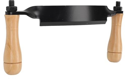 Draw Knife Debarking Tool, Curved Knife Tree Bark Peeler Tool Woodworking Debarking Hand Tool with Wood Grip Handles Felled Draw Shave Knife Wood Chisels Wood Shaver for DIY