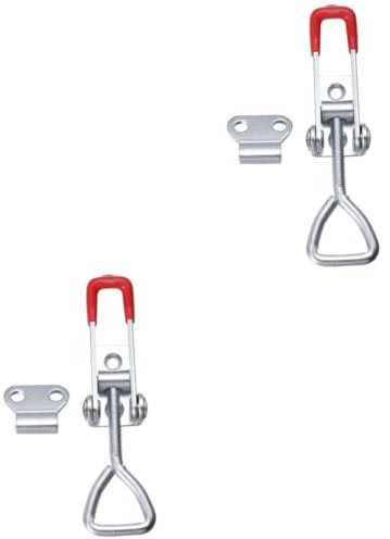 HOMSFOU 2 Pièces sauterelle verticale pince à tirer pince à loquet à bascule tirer la bascule pince horizontale bascule réglable tab armoires case caisse pince à bascule basculer le loquet