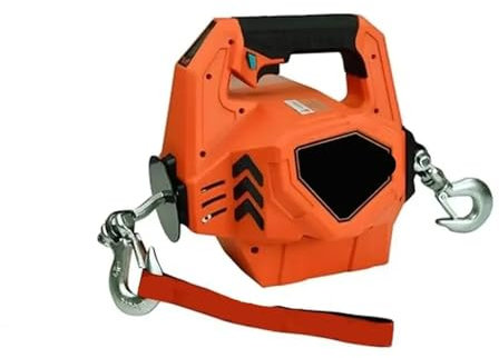 TIEOAXFT Argano Elettrico Portatile Alimentato a Batteria da 1000 libbre Rhino Pull 1000-24V con Telecomando a Filo/Wireless Strumento di Sollevamento Pesante