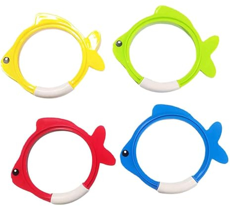KIXZSAZ Coloridos Juguetes para Piscinas Anillos de Buceo submarinos Emocionantes Actividades acuáticas para niños Durante el Verano Juguetes para Piscinas para niños Anillos de natación para