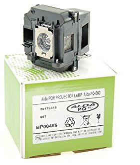 Alda PQ-Premium, Lámpara de proyector para EPSON EB-420 Proyectores, lámpara con Carcasa
