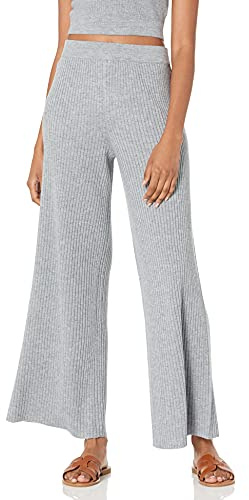 The Drop Catalina, Pantaloni in Maglia a Costine Senza Cerniere da Donna, Grigio erica, 5XL Plus