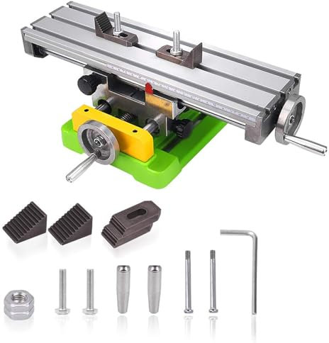 AXILYZE Multifunction Worktable Milling Working Table(Heavy Size-6350), Compound Slide Milling Table Cross Milling Machine Compound 2 Axis 4 Ways for All Drill Stands Bench Drilling Milling Machine