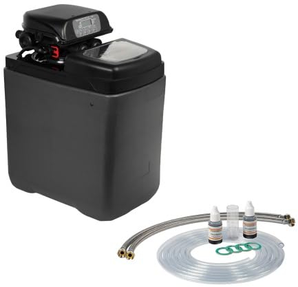 Wasserenthärtungsanlage PINK 15 mit Anschlussset | Wasserenthärter für Haushalte bis zu 5 Personen | Entkalkungsanlage Antikalkanlage Entkalker für weiches Wasser